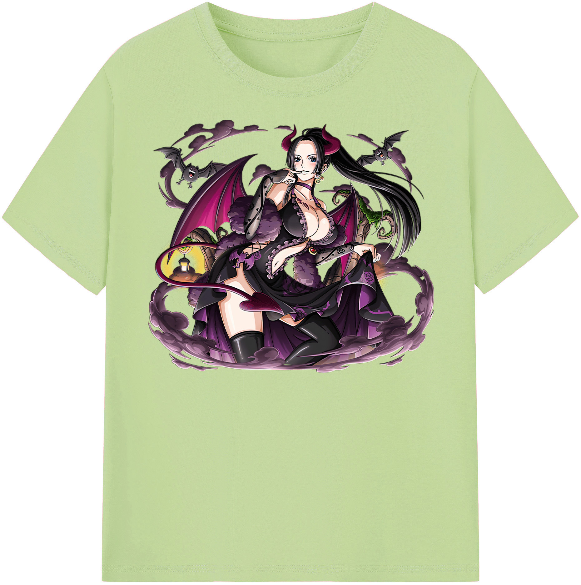 ワンピース ボア・ハンコック ONE PIECE Boa·Hancock 綿100％半袖Tシャツ（フロントプリント）